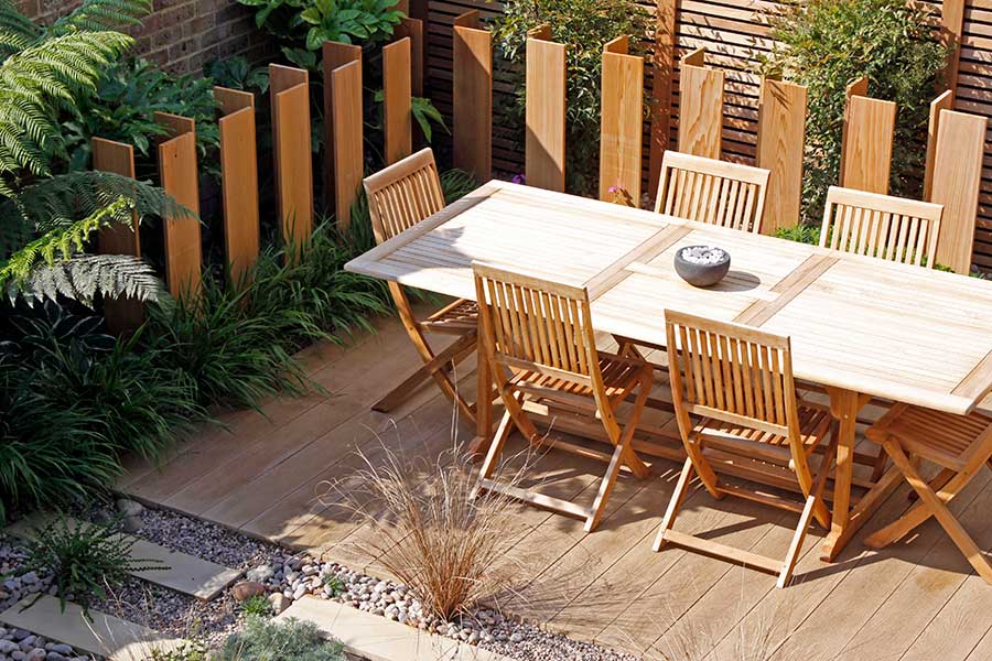 Millboard enhanced grain golden oak composite decking